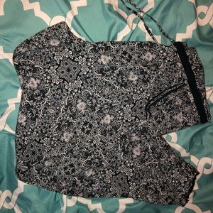 Bohemian pants with pockets. Very comfy.